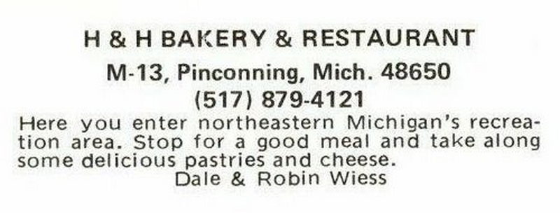 H&H Bakery and Restaurant - Vintage Postcard